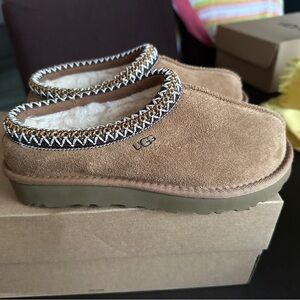Women's Shoes UGG TASMAN Suede & Sheepskin Slippers 5955 CHESTNUT SIZE 5